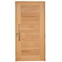 Kit Porta de Madeira Pivotante Frisada Direita 214cmx107cmx12cm PE28 Esel - 1