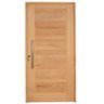 Kit Porta de Madeira Pivotante Frisada Direita 214cmx107cmx12cm PE28 Esel - 1