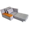 Poltrona | Cama com Tampo Lateral de Madeira com Usb Lado Esquerdo | Linho Deva 05 - 3