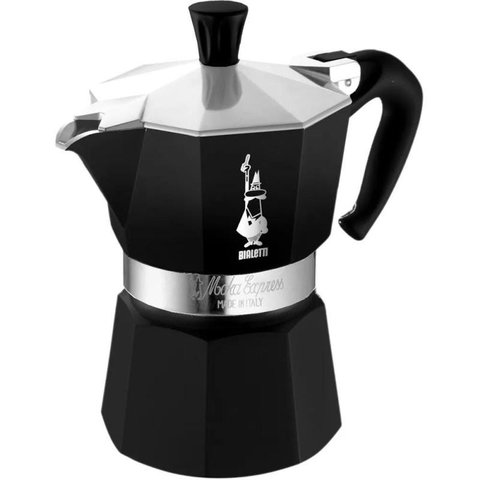 Cafeteira Moka Express 3 Xic Preta