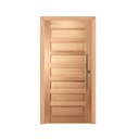 Ver imagem 2 de Kit Porta de Madeira Pivotante Frisada 214cmx97cmx12cm Pe28 Esel Abertura Esquerda