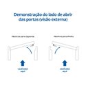 Ver imagem 4 de Kit Porta de Madeira Pivotante Frisada 214cmx97cmx12cm Pe28 Esel Abertura Esquerda