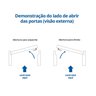 Kit Porta de Madeira Pivotante Frisada 214cmx97cmx12cm Pe28 Esel Abertura Esquerda - 4