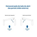 Ver imagem 4 de Kit Porta de Madeira Pivotante Frisada Esquerda 214cmx107cmx12cm Pe28 Esel