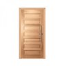 Kit Porta de Madeira Pivotante Frisada Esquerda 214cmx107cmx12cm PE28 Esel - 2
