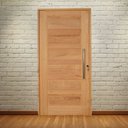 Ver imagem 3 de Kit Porta de Madeira Pivotante Frisada Esquerda 214cmx107cmx12cm Pe28 Esel