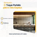 Ver imagem 3 de Kit 6 Banquetas Quadrada Junco Cappuccino para Balcão Ilha Cozinha Área Gourmet Bancada Piscina Bar