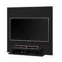 Ver imagem 2 de Painel TV até 40" Polegadas 2 Nichos Preto Quenia J&A Móveis