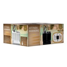 Kit Porta Sabonete Liquido Saboneteira 3 Pecas Banheiro - 2