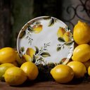 Ver imagem 2 de Kit 4 Pratos de Sobremesa Bio Limonata 21,5cm Porto Brasil Cerâmica Servir Torta