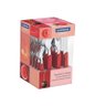Faqueiro Inox 24 Peças Vermelho Carmel Tramontina - 1