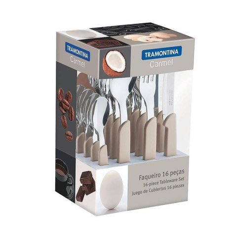 Faqueiro Inox 24 Peças Natural Carmel Tramontina