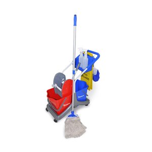 Kit Balde Espremedor Placa Mop Pulverizador Bralimpia