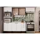 Ver imagem 6 de Gabinete de Cozinha Modulado Balcão Alpha 2506 3 Portas e 2 Gavetas C/ Tampo 120cm Branco - Carraro