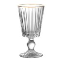 Ver imagem 2 de Jogo com 6 Taças Soho em Cristal Ecológico com Borda Dourada 330ml - L'hermitage