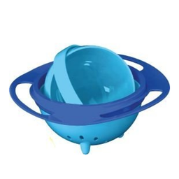 Prato para Criança Giratório 360º Prato Mágico Azul - 1