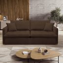Ver imagem 2 de Sofá Cama Retrátil e Reclinável 2 Lugares Pés Madeira Maciça 220cm Michigan Yescasa