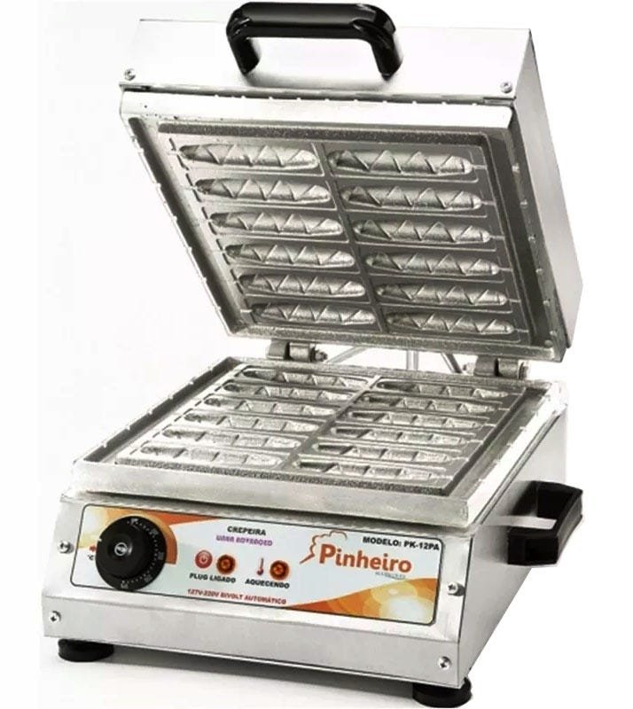 Máquina De Crepe No Palito 12 Cavidades Bivolt 180 Unid/hora ...