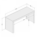 Ver imagem 3 de Mesa Escrivaninha Office Preto - Politorno