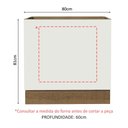 Ver imagem 2 de Balcão para Forno de Embutir 80 X 60 Cm sem Tampo Rustic/branco Agata, Glamy, Stella Madesa