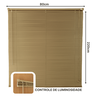 Persiana Horizontal Pvc 25mm Block Luxo 80larg X 220alt Café - Quarto/sala/ Escritório/cozinha/lavan - 4