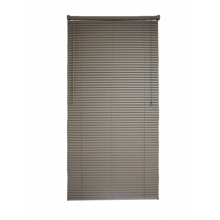 Persiana Horizontal PVC 25mm BLOCK LUXO 80larg x 220alt Café - Quarto/Sala/ Escritório/Cozinha/Lavan