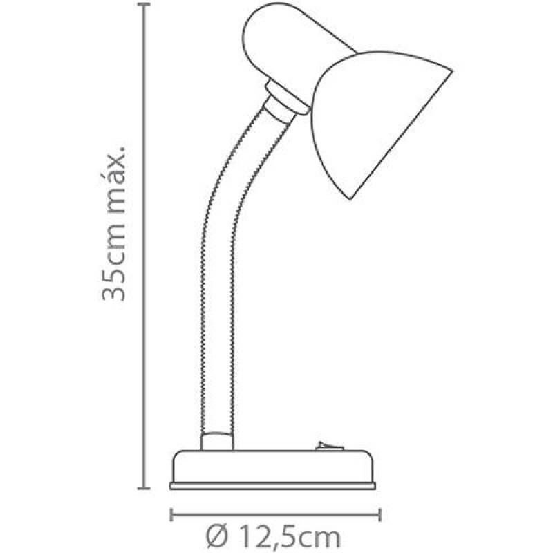 Luminária de Mesa Escritório Viking B Vermelho - Startec - 6