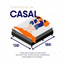 Ver imagem 6 de Conjunto Box Preto Argel Cinza Espuma D33 Casal 138x188x67 - King House