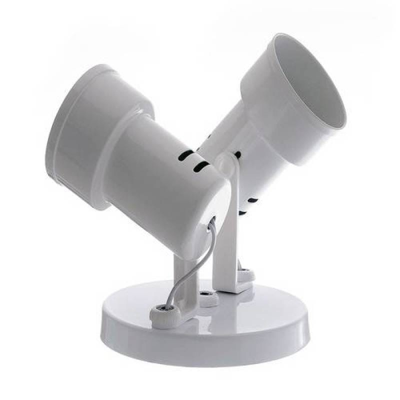 Spot Duplo Bocal com Aro Branco - 1