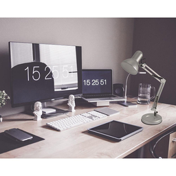 Luminária de Mesa Articulada Empire B Prata Moderno Startec - 2