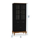 Ver imagem 4 de Cristaleira 4 Portas 3 Prateleiras e 1 Gaveta Hannover 60809 Linz Móveis