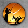 Relógio de parede decorativo, criativo e descolado | Jogo de capoeira no por do sol - 1