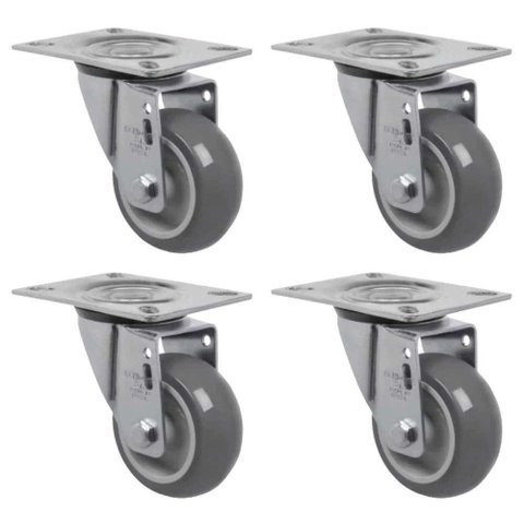 Rodízio Giratório 3 Pol Gl312bp 4 Unidades Schioppa