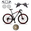 Ver imagem 2 de Bicicleta Alumínio Aro 29 Freio Hidraulico 24 Velocidades Cor:azul;tamanho:19"