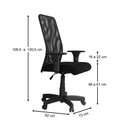 Ver imagem 2 de Cadeira Giratória Presidente Galaxy Base Preta