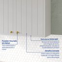 Ver imagem 6 de Armário Aéreo Planejado 2 Portas 80cm Marselha CabeCasa MadeiraOriginals Branco