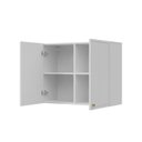 Ver imagem 4 de Armário Aéreo Planejado 2 Portas 80cm Marselha CabeCasa MadeiraOriginals Branco