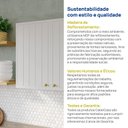 Ver mais imagens de Armário Aéreo Planejado 2 Portas 80cm Marselha CabeCasa MadeiraOriginals Branco
