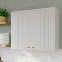 Ver imagem 1 de Armário Aéreo Planejado 2 Portas 80cm Marselha CabeCasa MadeiraOriginals Branco