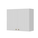 Ver imagem 2 de Armário Aéreo Planejado 2 Portas 80cm Marselha CabeCasa MadeiraOriginals Branco