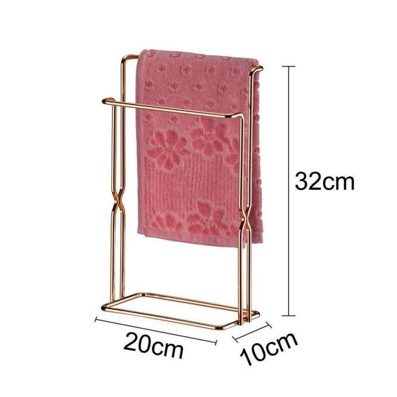 Porta Toalhas Duplo Para Bancada Toalha Rosto ou Mãos - Cobre - 6