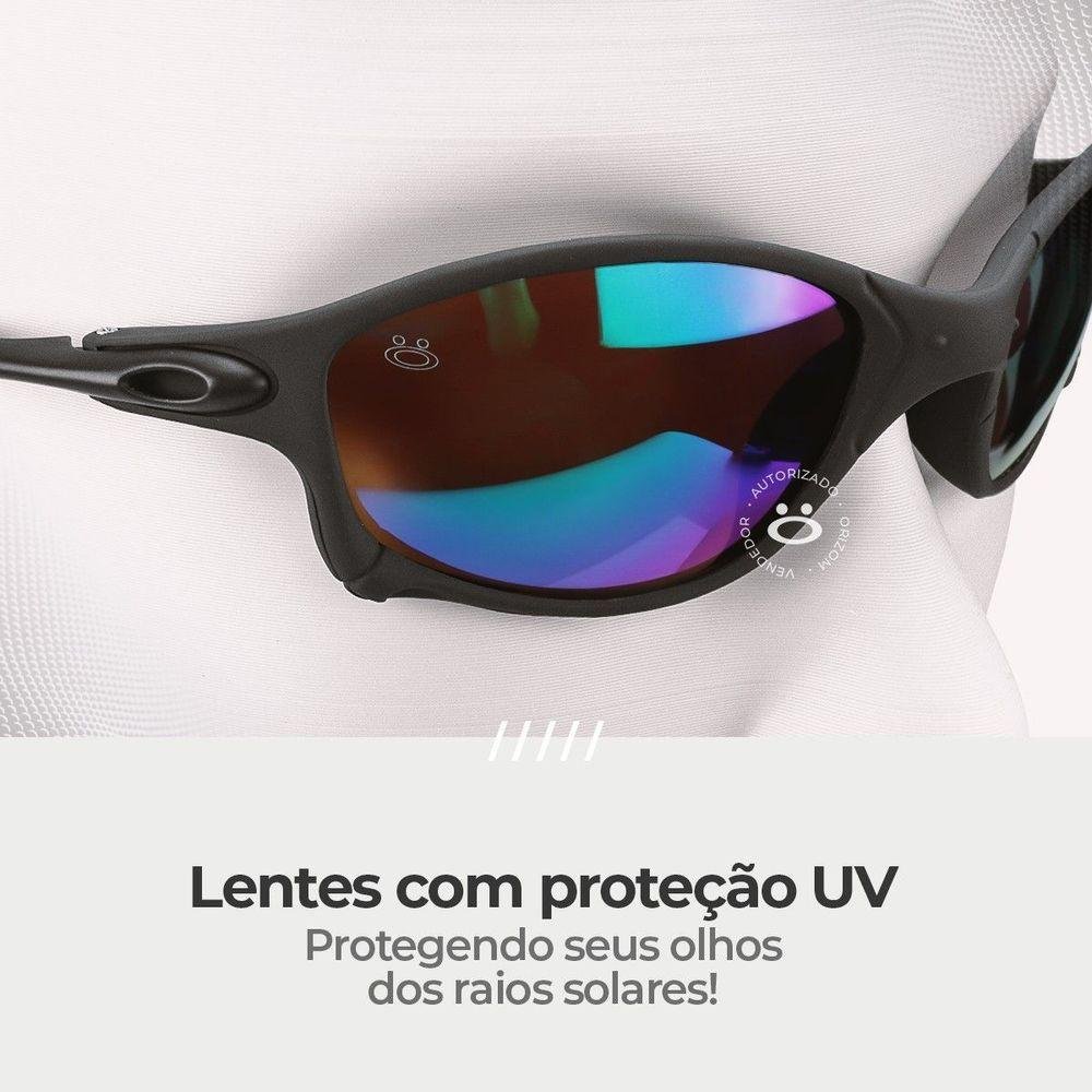 Oculos Sol Juliet Lupa Proteção Uv Mandrake Metal + Case Qualidade Premium Aste Metal - 4