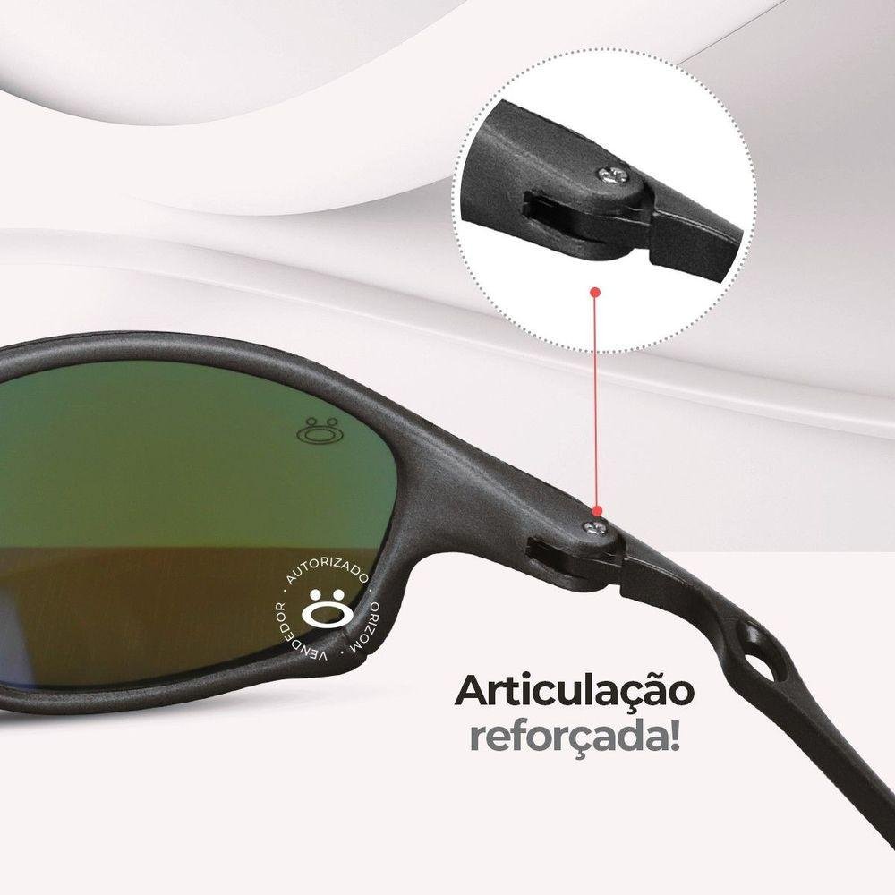 Oculos Sol Juliet Lupa Proteção Uv Mandrake Metal + Case Qualidade Premium Aste Metal - 9