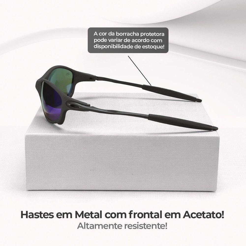 Oculos Sol Juliet Lupa Proteção Uv Mandrake Metal + Case Qualidade Premium Aste Metal - 7