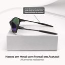 Ver imagem 7 de Oculos Sol Juliet Lupa Proteção Uv Mandrake Metal + Case Qualidade Premium Aste Metal