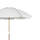 Ver imagem 2 de Guarda Sol 2,40 Metros Branco Bagum Caiobá e Alumínio com Vareta de Fibra Bel