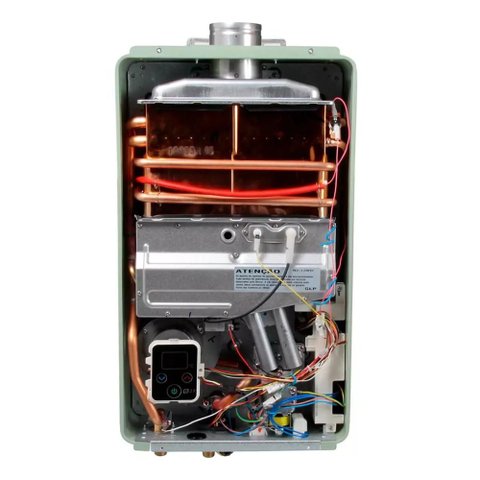 Aquecedor a Gas Digital E27 Prata 27 Litros Glp Rinnai
