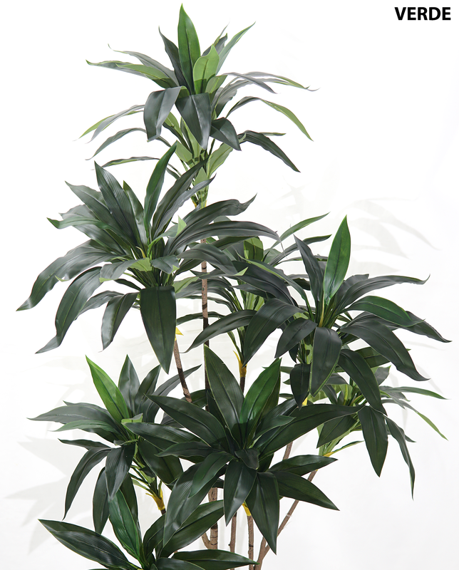 Arvore Planta Artificial Dracena 160cm Folhas Verde - 2