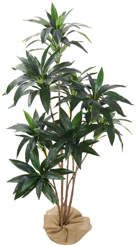 Arvore Planta Artificial Dracena 160cm Folhas Verde - 1