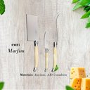 Ver mais imagens de Kit de Aperitivos Laguiole La Tour Original: Tábua e Talheres de Luxo